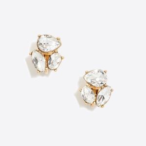 NWOT J. Crew Crystal Clip-on Earrings